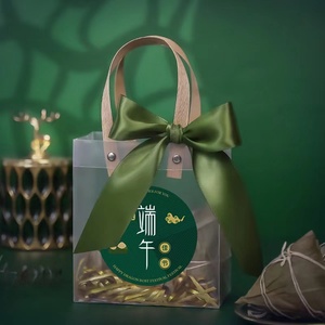 新款端午节礼品袋粽子包装袋礼物伴手礼手提袋绿豆糕礼盒空盒