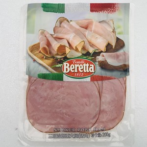Beretta  即食沙拉Smoked Pork Ham健身三明治烟熏火腿片200g