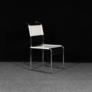 现代轻奢高级感餐椅布劳耶椅北欧金属不锈钢马鞍椅设计师会议椅