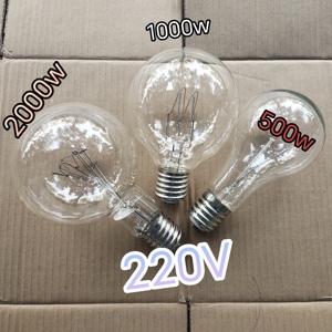 耐高压白炽灯泡普通照明老式钨丝电灯泡220v伏300w500w100w2000w