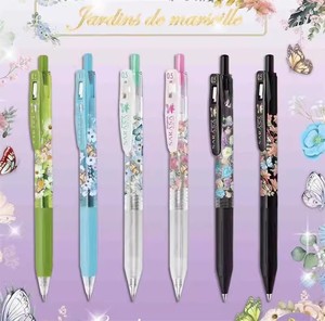 日本ZEBRA斑马法国花店限定中性笔JJ15限量版套装花朵玫瑰百合0.5