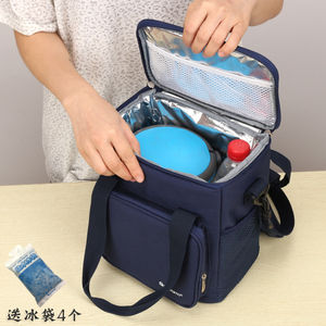 韩式时尚饭盒手提袋上班族饭袋便当包保温饭桶袋子防水加厚保温袋