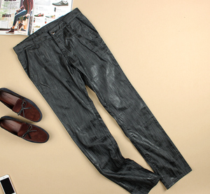 春秋新品！法兰诗顿毋庸置疑的好版型灰黑色超帅时尚修身牛仔裤