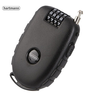 德国Hartmann哈特曼电缆锁两轮车装备密码锁头盔锁行李箱固定