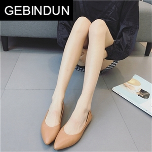 GEBINDU品牌品牌女鞋2024新款夏季韩版奶奶鞋真皮百搭懒人鞋平底