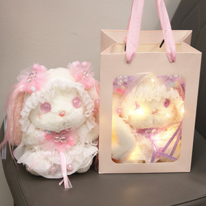 洛丽塔兔子毛绒玩具小白兔公仔玩偶礼盒粉色布娃娃抱枕女生日礼物