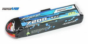 COBRA V2 3S 11.1V 7200MAH 60C 模型车锂电池 T插 XT60 TRX包邮