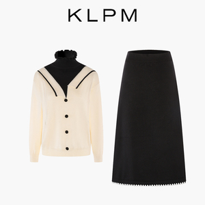 韩国KLPM哺乳连衣裙哺乳衣春秋款外出潮妈产后浦如期喂奶上衣套装