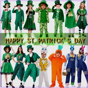 万圣服装表演西欧民族节日圣帕里克节爱尔兰妖精小矮人表演裙装