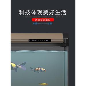 2023网红鱼缸客厅大型水族箱恒温小型家用一体鱼缸带显示器免换水