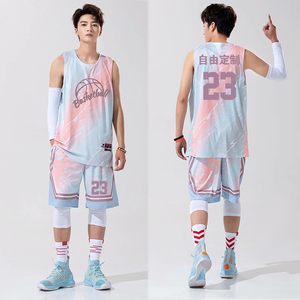 中国风篮球服套装男潮大学生比赛训练队服定制运动个性印字号球衣