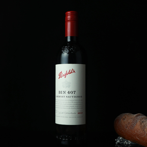 奔富BIN407红酒赤霞珠原瓶原装进口正品 750ml  扭盖（铁盖）