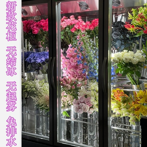花店双门三门网红鲜花保鲜柜储存柜鲜花展示陈列柜风直冷花艺冰箱