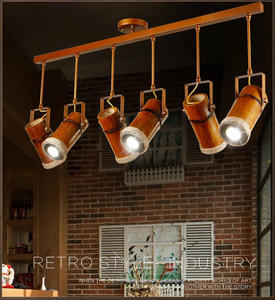 loft设计师美式乡村复古麻绳吊灯竹筒个性创意酒吧咖啡餐厅吊灯