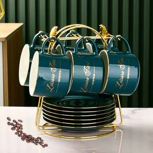 咖啡杯高档精致套装现代轻奢家用高级杯子陶瓷欧式下午茶具茶杯碟