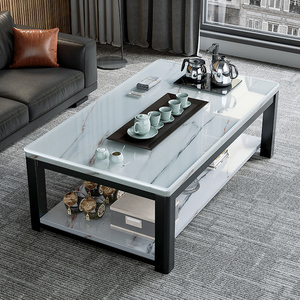 茶几客厅家用现代简约小户型轻奢钢化玻璃茶几桌子办公室极简茶桌