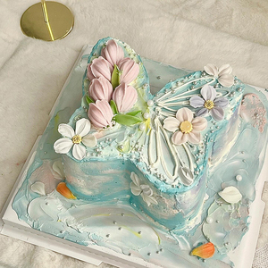 蝴蝶造型不锈钢6寸8寸蛋糕切割模具可爱蝴蝶蛋糕压模模具模型切模