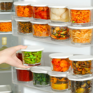 日本玻璃密封罐泡菜保鲜盒冰箱储物带盖防漏食品级腌菜咸菜收纳盒