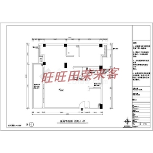 某展览商品房室内装修设计施工cad图纸装潢dwg图纸装修cad图纸