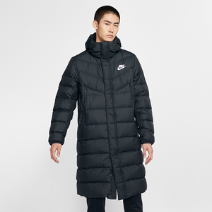 耐克长款羽绒服男装冬季保暖防风休闲运动外套CU0281
