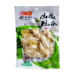 康之有山椒凤爪180克X3包 泡椒鸡爪 正品康之友重庆风味 味道