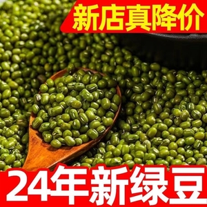 新货绿豆2500g农家自产发豆芽专用绿豆汤煮粥五谷绿豆沙原料新鲜