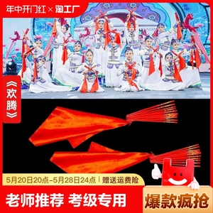 中国舞蹈家协会考级专用蒙古红筷子舞跳舞十级欢腾少儿童专业道具
