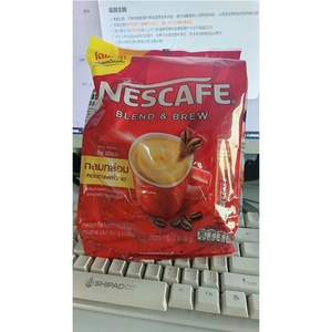 雀巢咖啡速溶27条袋装三合一原味咖啡粉泰国进口nestle咖啡豆饮料