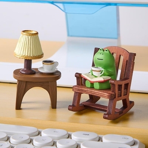 青蛙可爱日系治愈小摆件办公室好物工位情绪桌面装饰生日解压礼物