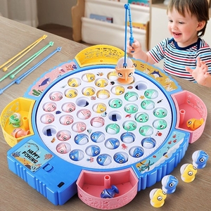 新疆包邮宝宝电动磁性钓鱼玩具儿童1一2岁3益智小孩两周半三男孩6
