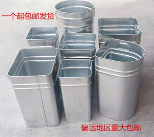 大号圆桶垃圾桶内桶配件小号内胆方形塑料桶方形桶白铁皮桶小桶