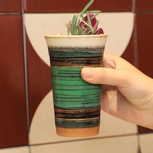 酒吧启航创意陶瓷酒杯Tiki手绘陶瓷波利尼西亚个性创意鸡尾酒杯