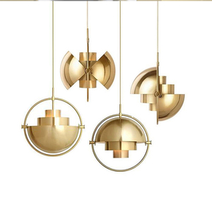 餐厅卧室床头设计师样板房经典现代简约多变金属圆形个性装饰吊灯