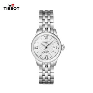 Tissot天梭力洛克系列自动机械手表简约时尚钢带女表小表盘瑞士表