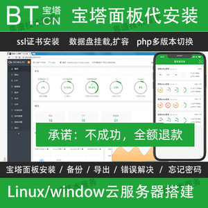 window宝塔面板安装服务器维护python网站环境java部署云服务器