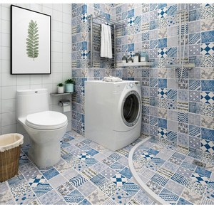 客厅洗澡间卫生间厨房地面防水防滑耐磨地贴壁纸宿舍浴室家用墙贴