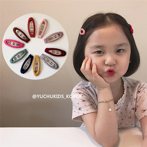 韩国INS小网红同款BB夹宝宝素色基础发夹儿童发饰品女孩发卡边夹