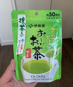日本代购伊藤园抹茶绿茶粉 天然绿茶速溶茶粉40g无糖