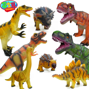 塑料蛇颈龙软胶恐龙霸王龙模型装饰儿童玩具动物暴龙甲龙剑龙腕龙