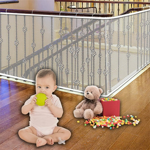 加厚儿童安全网阳台楼梯窗户防坠网透气网状婴儿床衬垫围栏