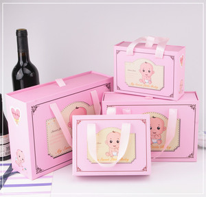 满月酒礼品盒创意回礼袋喜蛋喜糖盒个性礼物包装盒抽屉式回礼盒
