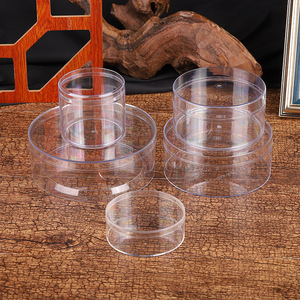圆形塑料盒透明ps材质水果水晶泥史莱姆包装圆盒