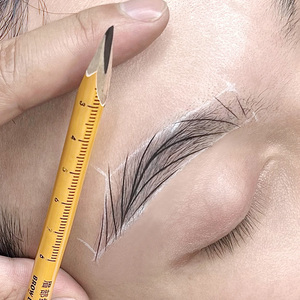 纹绣防麻眉笔设计眉形防水定型定位纹眉化妆师专用野生眉线条眉笔