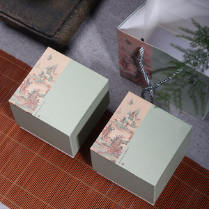 茶杯建盏包装盒礼品盒定制紫砂茶壶礼盒空盒子陶瓷器收纳盒锦盒