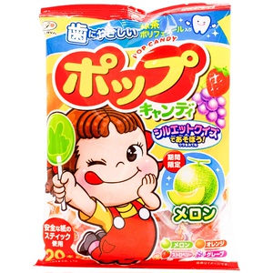 临期日本进口不二家水果味棒棒糖葡萄橘子草莓蜜瓜儿童宝宝零食嘴