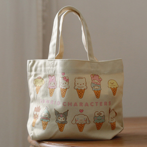 日本新款爆迷你酷企鹅 手拎饭盒手提帆布包可爱卡通小号便当袋