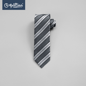 金利来男士时尚质感条纹进口面料商务休闲正装色织领带