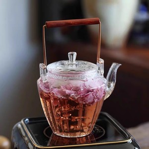 耐高温玻璃煮茶壶泡茶家用茶具套装提梁烧水壶煮茶器电陶炉泡茶壶