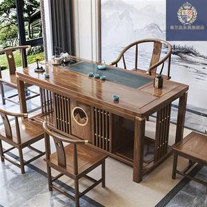茶机台客厅简约创意茶几现代小户型北欧简易实木新中式茶桌椅组合