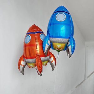 热气球 卡通儿童火箭4D飘空太空球航空火箭 飞天娃娃儿童充气玩具